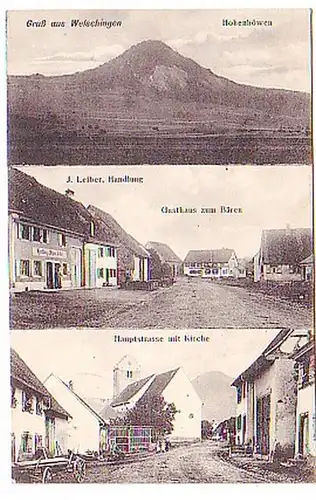 11282 Ak Salutation de Welschingen Auberge à l'ours 1917