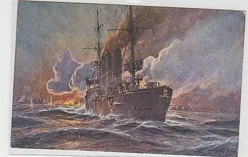 11278 Ak Kriegsschiff Kreuzer "Emden" um 1915
