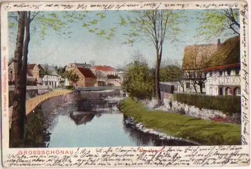 11275 Ak Grossschönau Mandaupartie 1909