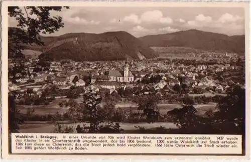 11269 Ak Waldkirch dans le Breisgau Vue totale vers 1940