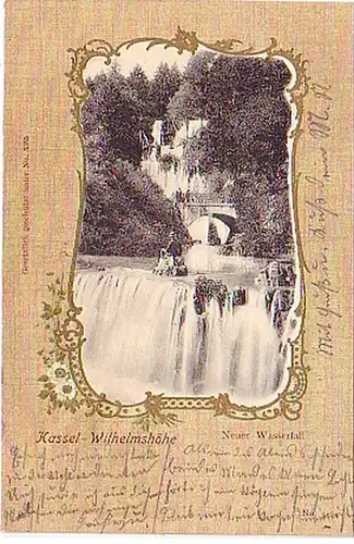 11248 Ak Kassel Wilhelmshöhe neuer Wasserfall 1906