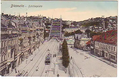 11246 Ak Blasewitz Schillerplatz avec tram 1926