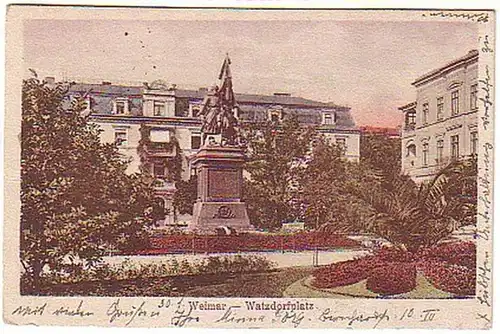 11242 Ak Weimar Watzdorfplatz 1921