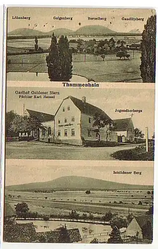 11216 Ak Thammenhain Auberge étoile dorée 1926