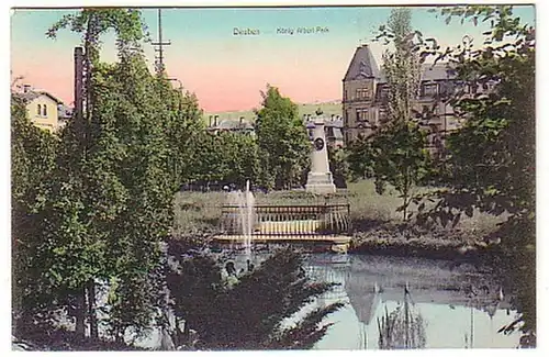 11214 Ak Deuben Roi Albert Park 1910