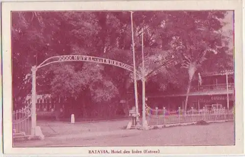 11211 Ak Batavia Hotel des Indes (Entree) um 1910