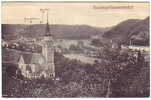 11143 Ak Hainsberg Cossmannsdorf Totalansicht 1915