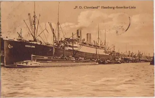 11139 Ak Postdampfer "Cleveland" Hamburg Amerika Linie
