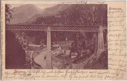 11138 Ak Amsteg Suisse Viaduc ferroviaire 1905