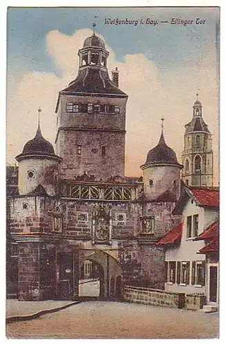 11136 Ak Salutation de Weissenburg Ellinger Tor vers 1910