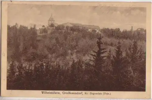 11120 Ak Wilhelmsfarm Grosskamsdorf bei Ziegerück 1917