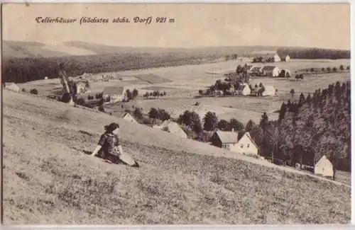 11112 Ak maisons à plat du plus haut village saxon 1924