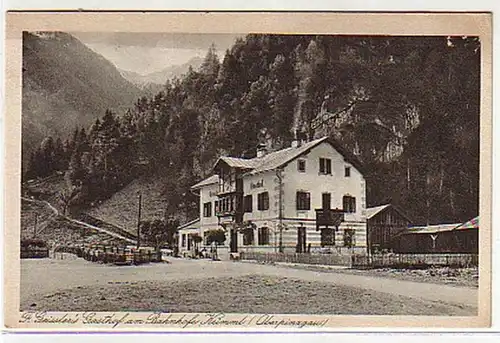 10981 Ak Geißlers Gasthof am Bahnhof Krimml Oberpinzgau