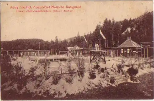 10977 Ak Klotzsche Königswald Piscine 1909