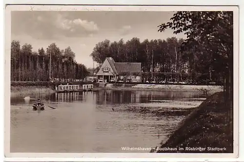 10974Ak Wilhelmshaven Bootshaus im Rüstringer Stadtpark