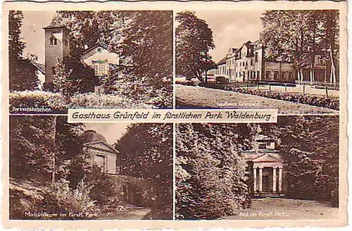 10971 Multiages Ak Gasthaus Grünfeld près de Waldenburg 1938