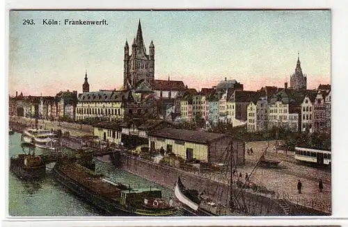 10970 Ak Cologne am Rhein Frankenwerft vers 1925