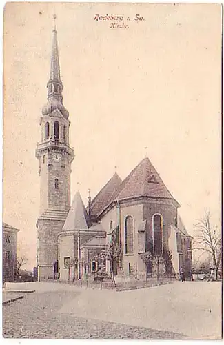 10959 Ak Radeberg en Saxe Eglise vers 1910