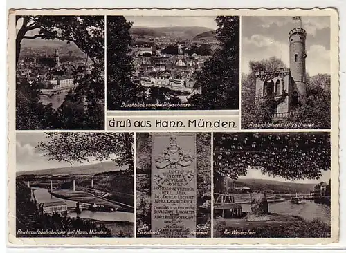 10954 Multi-image Ak Gruss de Hann.-Münden vers 1940