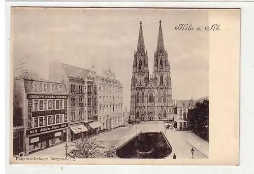 10947 Ak Köln am Rh. Hauptniederlage Burgmauer 2 um1920