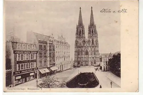 10946 Ak Köln am Rh. Hauptniederlage Burgmauer 2 um1920