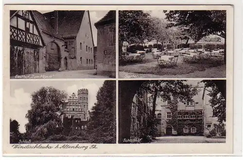 10929 Ak Windischleube bei Altenburg Gasthof "Zum Mönch" 1937