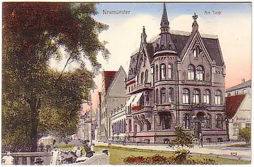 10926 Ak Neumünster am Teich 1913
