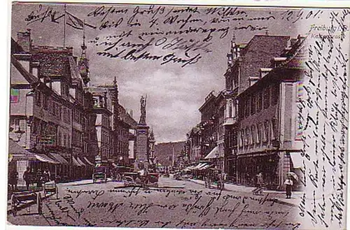 10905 Ak Freiburg im Breisgau Kaiserstrasse 1901