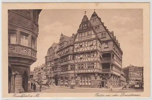 10897 Ak Frankfurt am Main Partie an der Domstraße um 1930