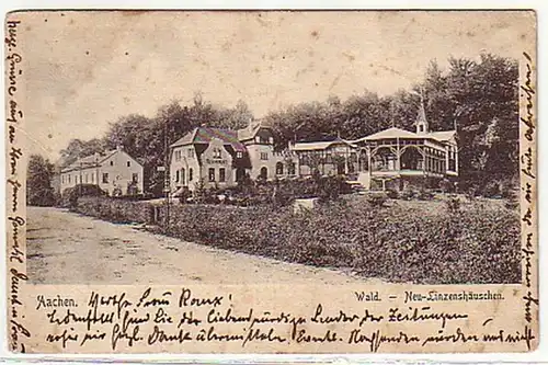 10890 Ak Aix-la-Chapelle bois Nouveau Linzenshussen 1904