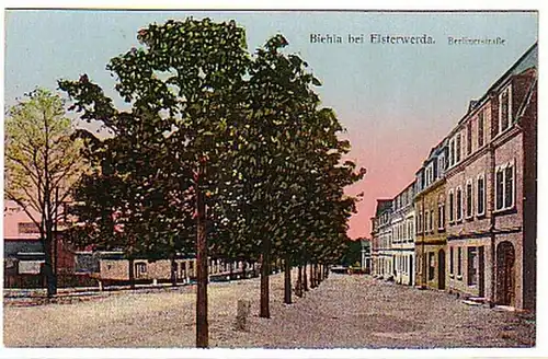 10888 Ak Biehla près de Elsterwerda Berlinerstraße vers 1920