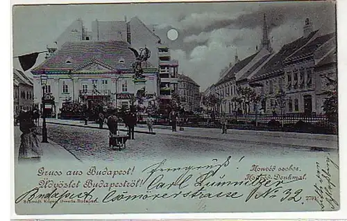 10885 Carte de la Lune de Budapest 1899