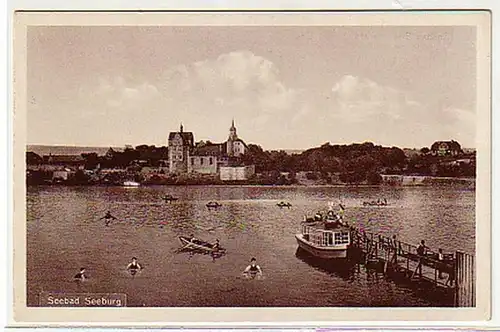 10877 Ak Seebad Seeburg am süßem See um 1940