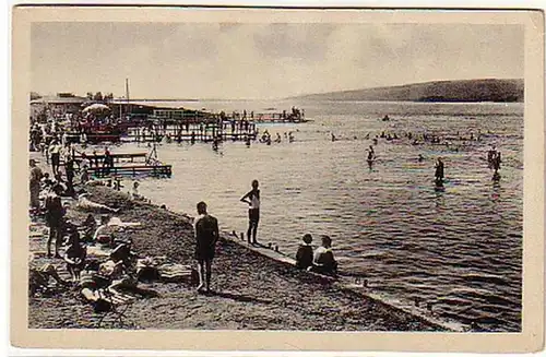 10876 Ak Seebad Seeburg am süßem See um 1940