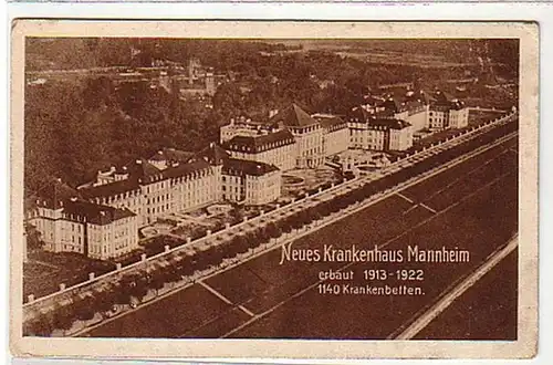 10861 Ak Neues Krankenhaus Mannheim erbaut 1913-1922