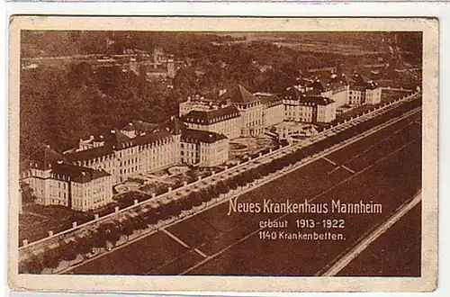 10861 Ak Nouveau hôpital construit Mannheim 1913-1922