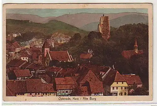 10858 Ak Osterode Harz alte Burg 1913