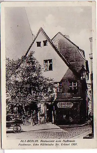 10837 Ak Alt Berlin Restaurant zum Nussbaum um 1920