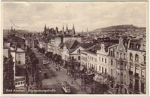 10831 Ak Bad Aachen Hindenburgstrasse vers 1930
