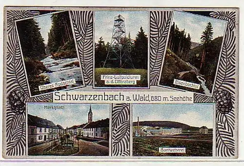 10815 Multiages Ak Schwarzenbach am Wald 1913