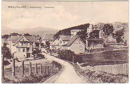 10787 Ak Braunlage im Oberharz Teilansicht 1906