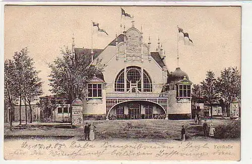 10781 Ak Düsseldorf Festhalle 1903