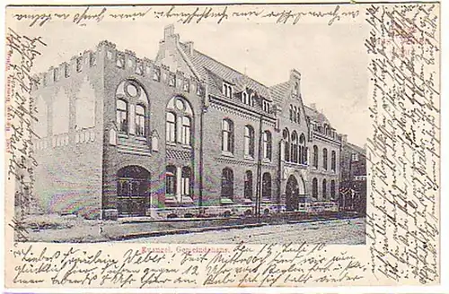 10765 Ak Salutation de Witten Ruhr Evang. Maison municipale 1910