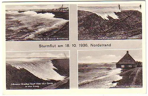 10758 Ak Immobilisations de tempête à Norderhafen 1936