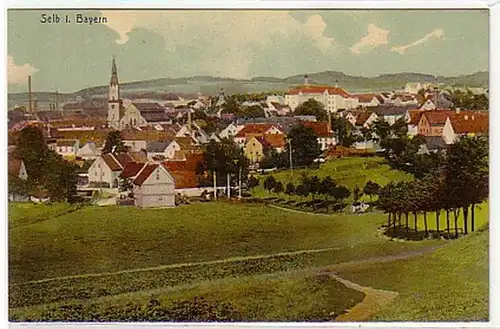 10747 Ak Selb in Bayern Totalansicht um 1920
