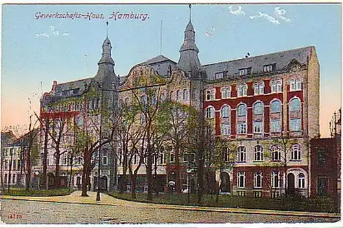 10727 Ak Hamburg Gewerkschaftshaus um 1911