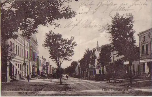 1071 Feldpost Ak Goßlershausen Hauptstrasse 1915