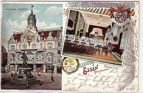 10667 Ak Gruse du Coloseum Essen 1900