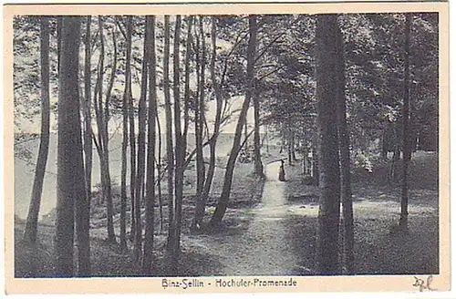 10642 Ak Binz-Sellin Promenade de haute altitude vers 1920