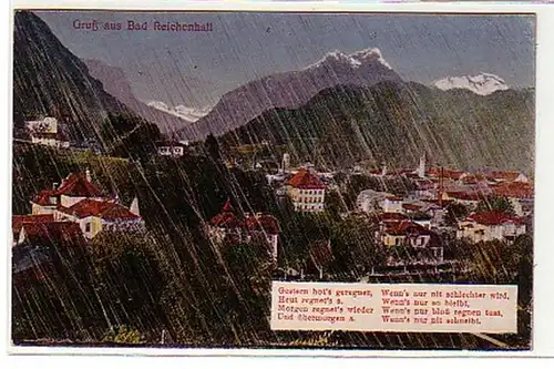 10626 pluie Ak salutation de Bad Reichenhall 1925